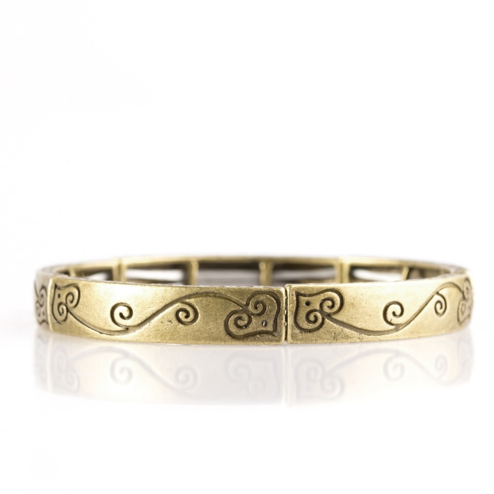 Vine with Me: Brass Stretch Bracelet